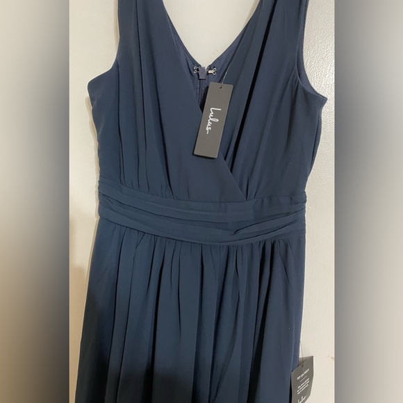 Lulus Dresses & Skirts - ⬇️Price Drop⬇️ Lulus Navy Blue Sleeveless Maxi Dress size XS NWT